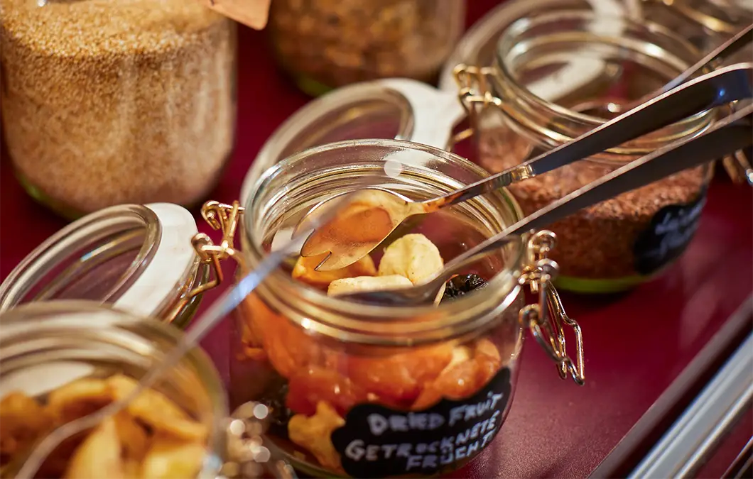 Breakfast selection with muesli and cereals at Hotel Präsident München